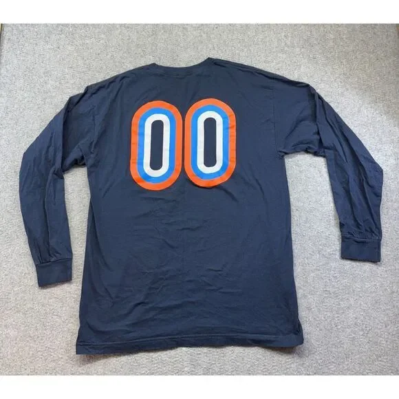 Hoonigan Men's Large Navy Blue‎ Long Sleeve Graphic T-Shirt 100% Cotton Racing - Picture 5 of 6